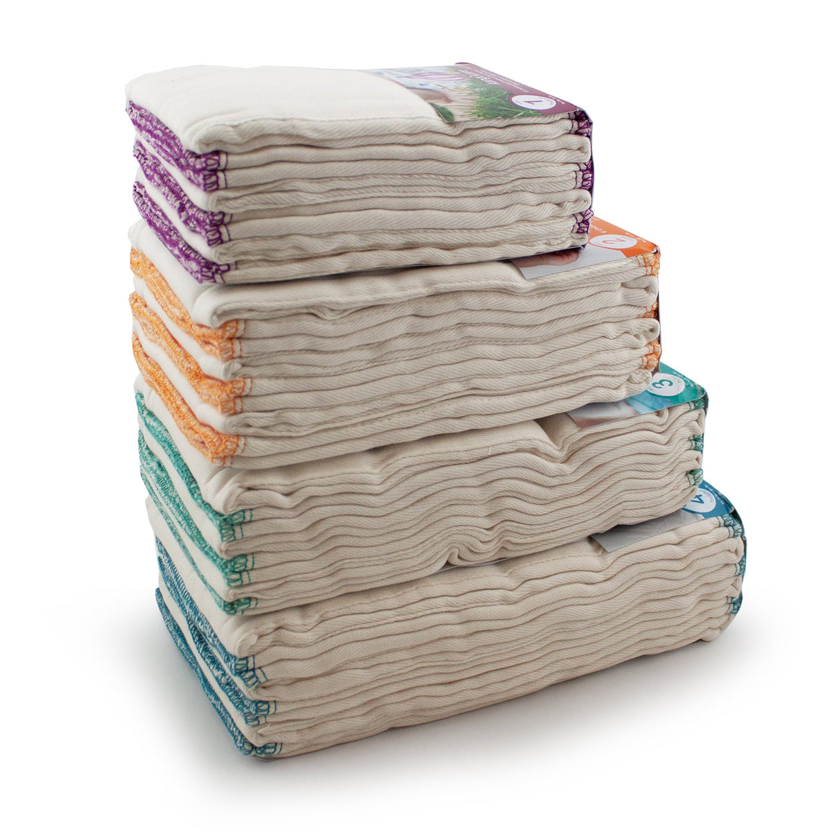 Kanga Care Bamboo Prefold Cloth Diapers (6pk) - Size 4 : Toddler