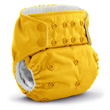 Load image into Gallery viewer, Rumparooz G3 One Size Pocket Cloth Diaper Dandelion Yellow with Patented Double Gusset protection for no blowouts
