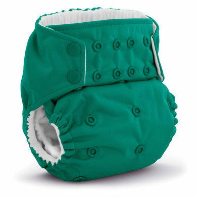 Rumparooz G3 One Size Pocket Cloth Diaper Peacock Teal with Patented Double Gusset protection for no blowouts