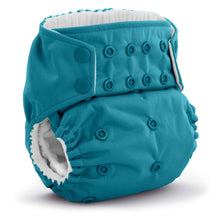 Load image into Gallery viewer, Rumparooz G3 One Size Pocket Cloth Diaper Aquarius Blue with Patented Double Gusset protection for no blowouts
