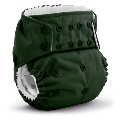 Rumparooz G3 One Size Pocket Cloth Diaper Pine Green with Patented Double Gusset protection for no blowouts