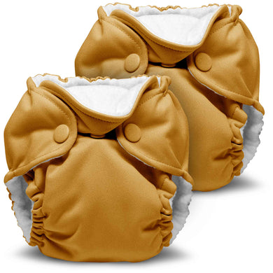 Honey Yellow Lil Joey Newborn and Preemie AIO Cloth Diaper by Kanga Care Rumparooz - 2 pk