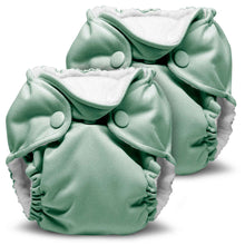 Load image into Gallery viewer, Willow Green Lil Joey Newborn and Preemie AIO Cloth Diaper by Kanga Care Rumparooz - 2 pk
