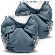 Load image into Gallery viewer, Dusk Blue Lil Joey Newborn and Preemie AIO Cloth Diaper by Kanga Care Rumparooz - 2 pk
