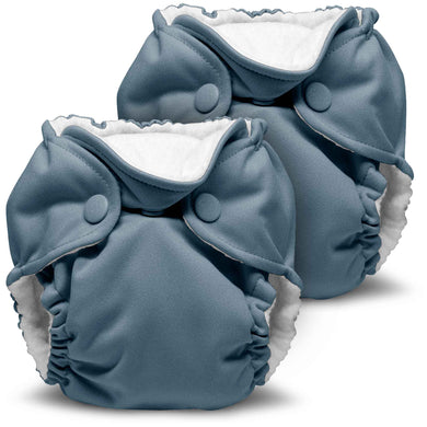 Dusk Blue Lil Joey Newborn and Preemie AIO Cloth Diaper by Kanga Care Rumparooz - 2 pk