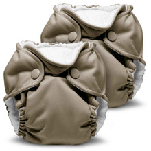 Load image into Gallery viewer, Pebble Taupe Lil Joey Newborn and Preemie AIO Cloth Diaper by Kanga Care Rumparooz - 2 pk
