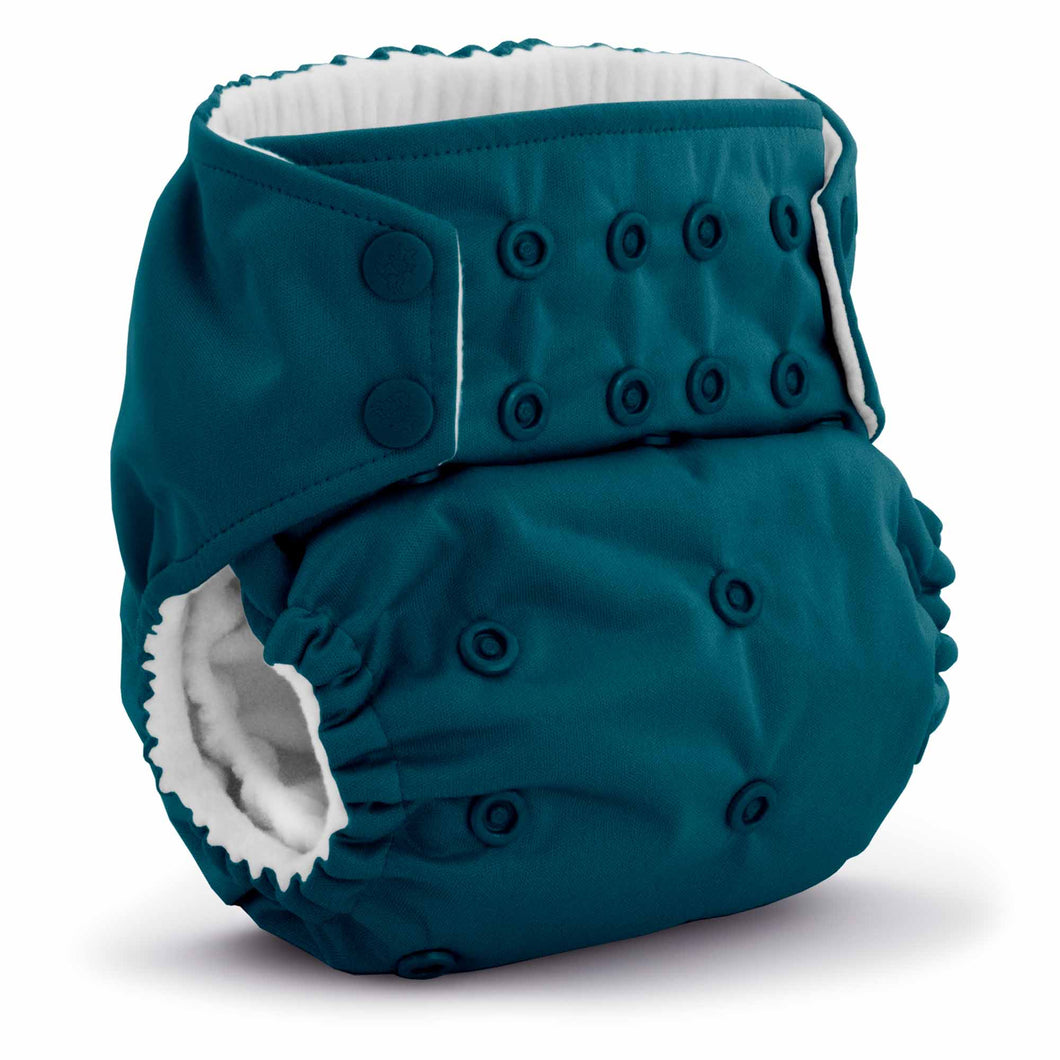 Rumparooz G3 One Size Pocket Cloth Diaper Caribbean Teal with Patented Double Gusset protection for no blowouts